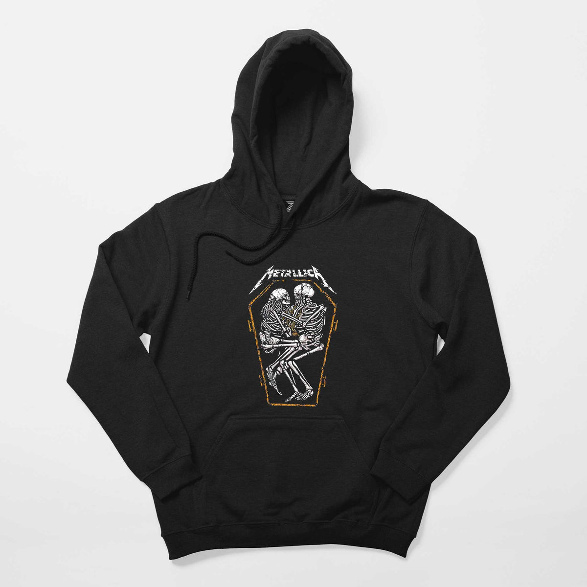 Metallica Grave Two Skeletons Siyah Kapşonlu Sweatshirt Hoodie