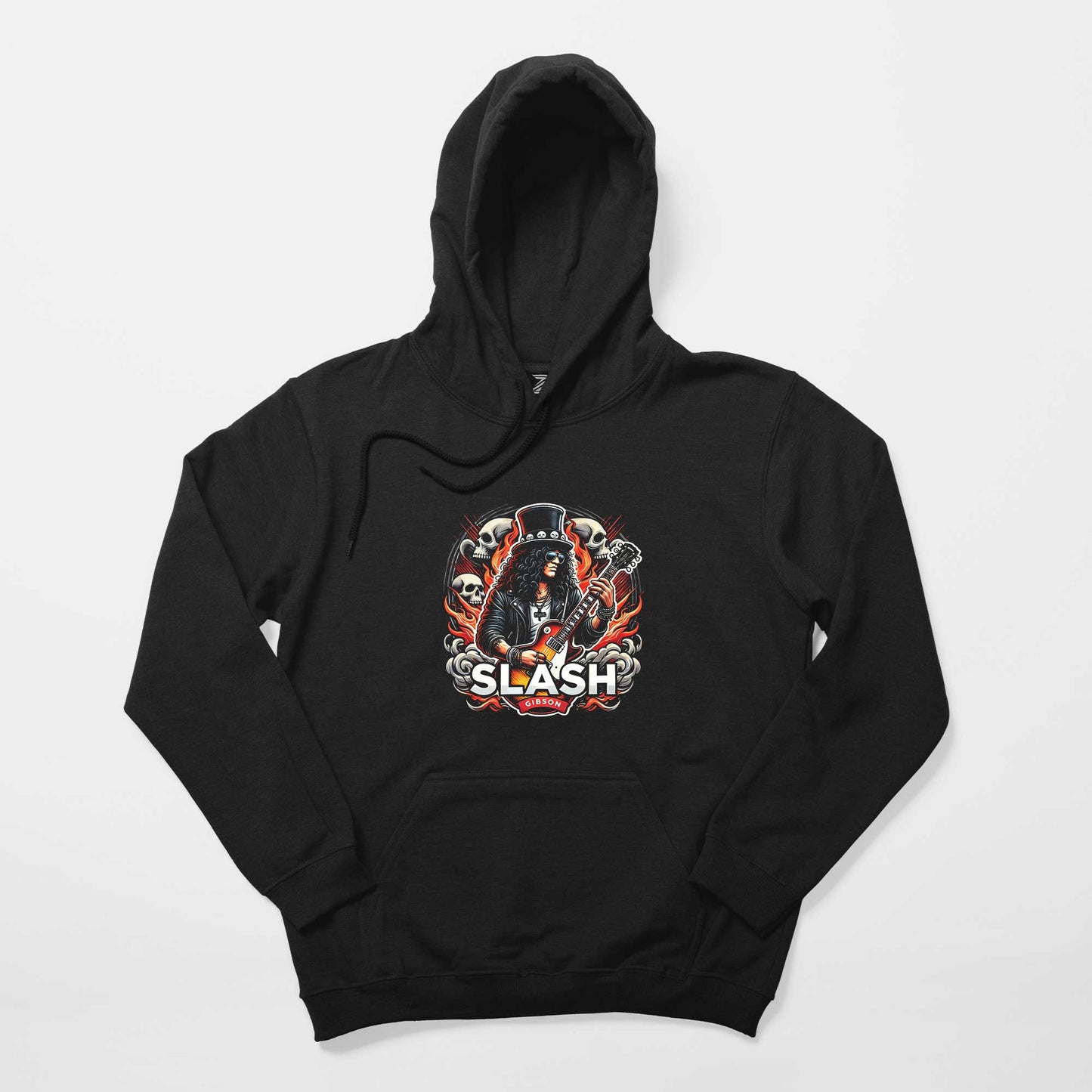 Slash Gibson Siyah Kapşonlu Sweatshirt Hoodie Hoodie