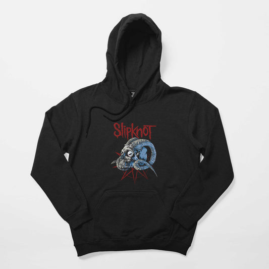 Slipknot Ram Head Siyah Kapşonlu Sweatshirt Hoodie Hoodie