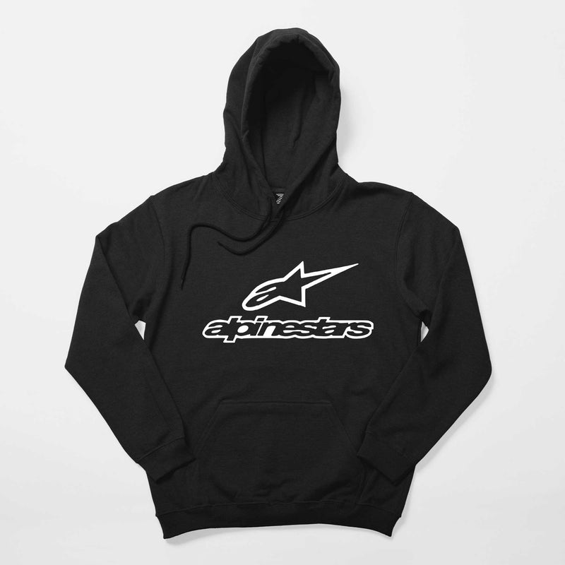 Alpinestars Logo Text Siyah Kapşonlu Sweatshirt Hoodie