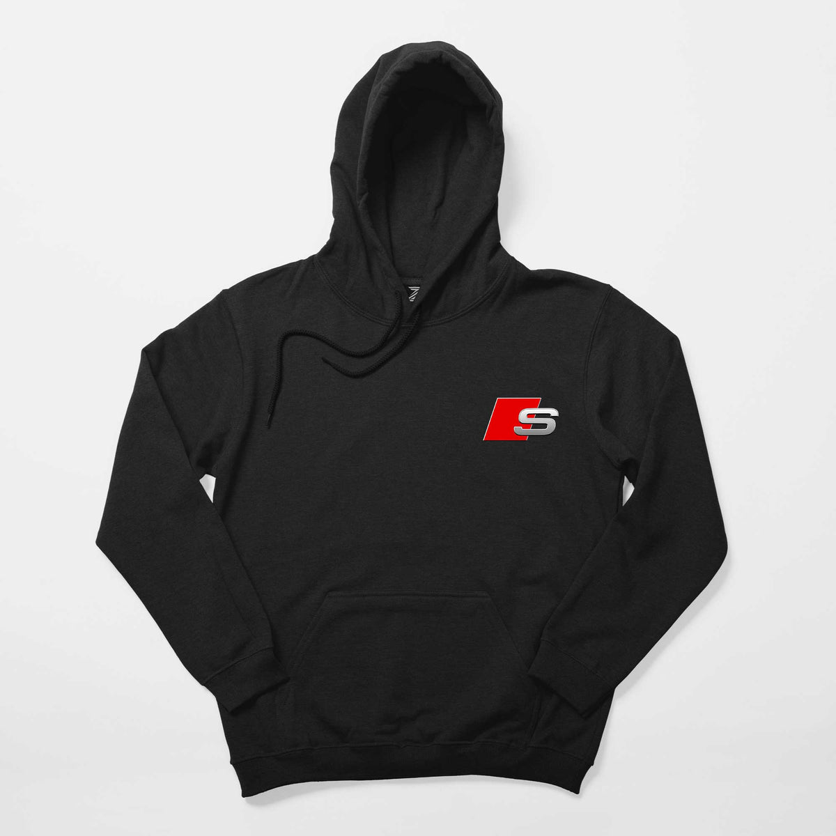 Audi S Line Logo Siyah Kapşonlu Sweatshirt Hoodie