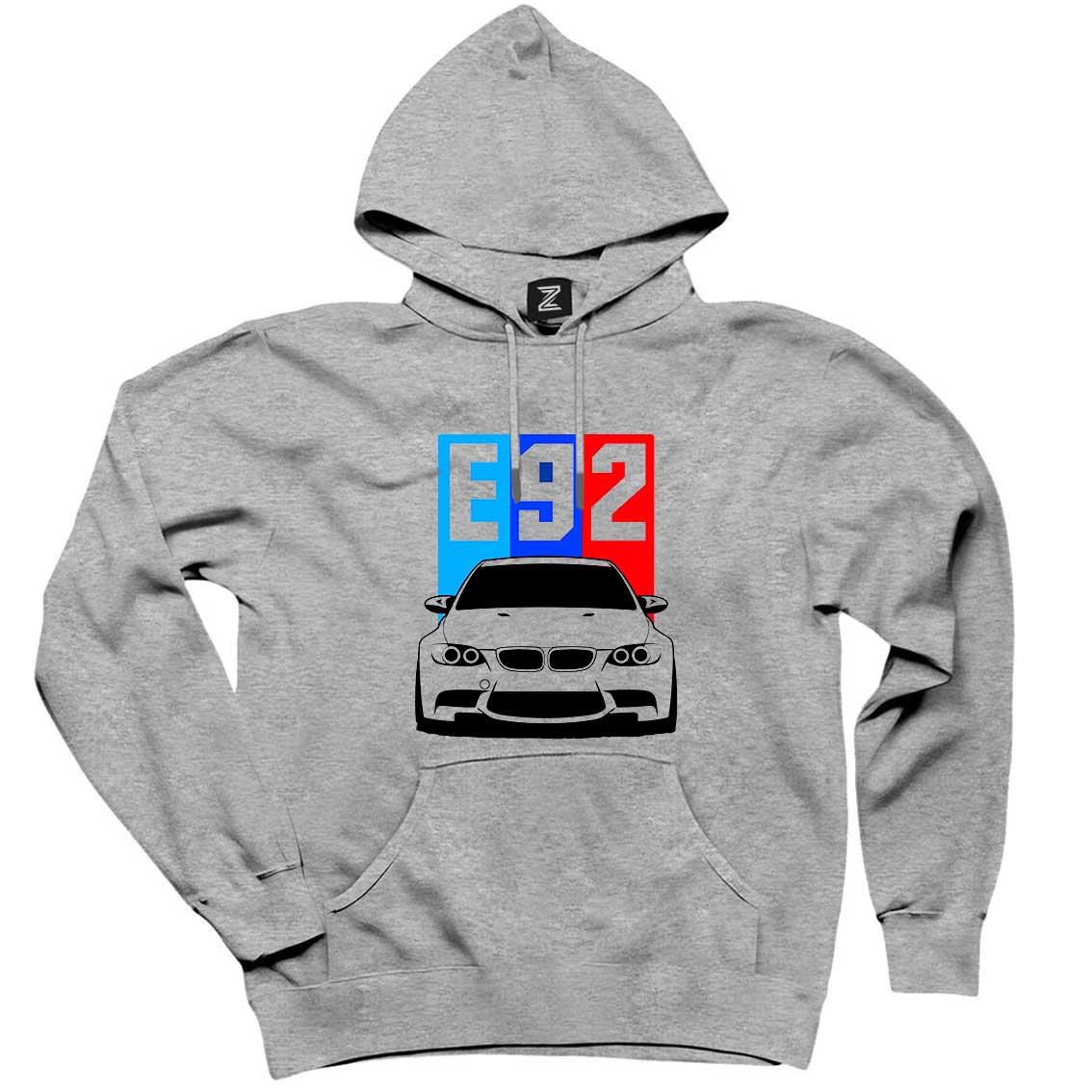 BMW E92 Gri Kapşonlu Sweatshirt Hoodie