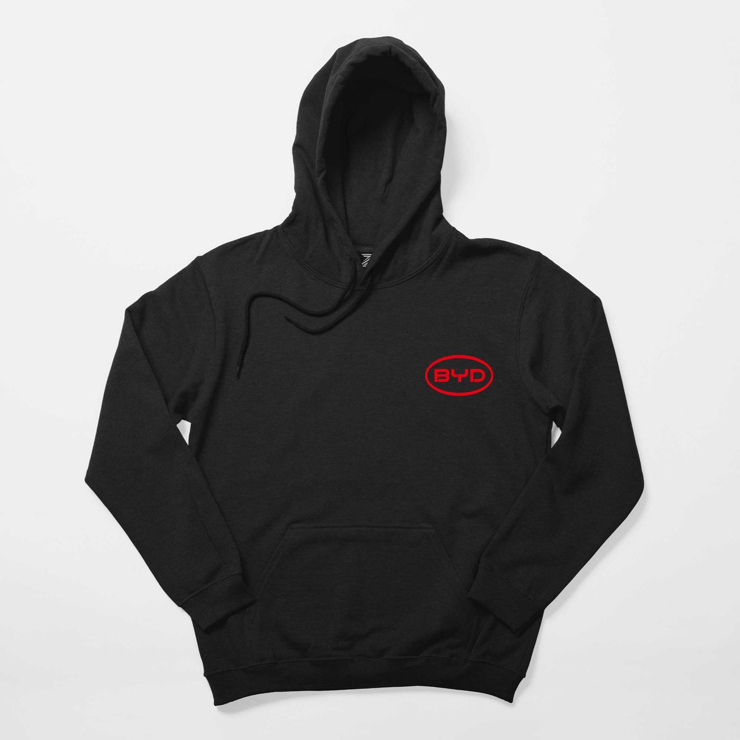 BYD Logo Siyah Kapşonlu Sweatshirt Hoodie