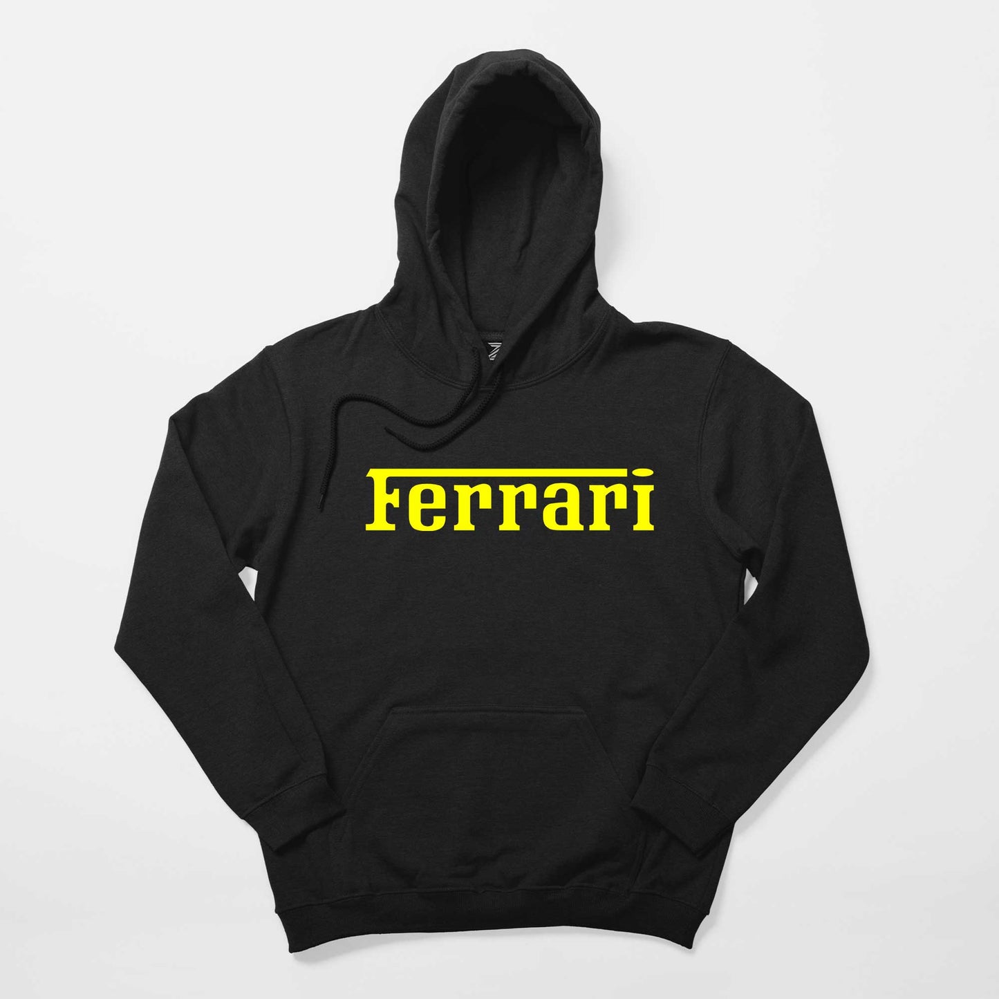 Ferrari Gold Text Siyah Kapşonlu Sweatshirt Hoodie