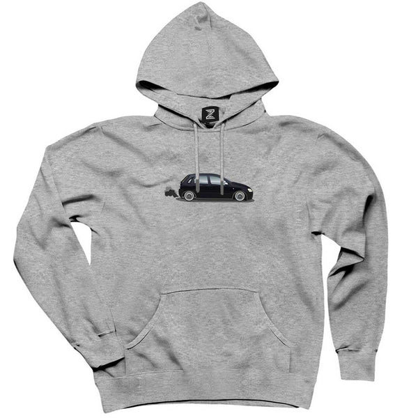 Opel Corsa Gri Kapşonlu Sweatshirt Hoodie
