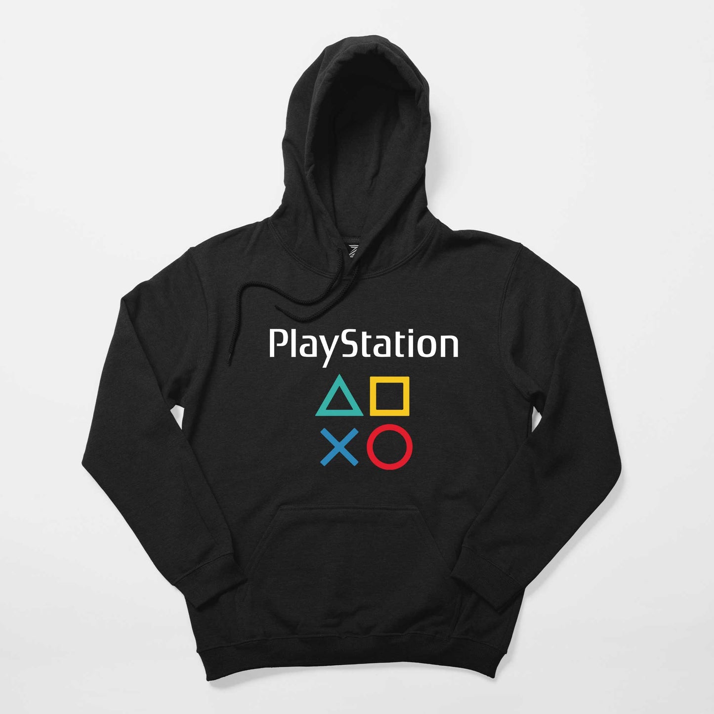 Playstation Gamepad Yazı Siyah Kapşonlu Sweatshirt Hoodie