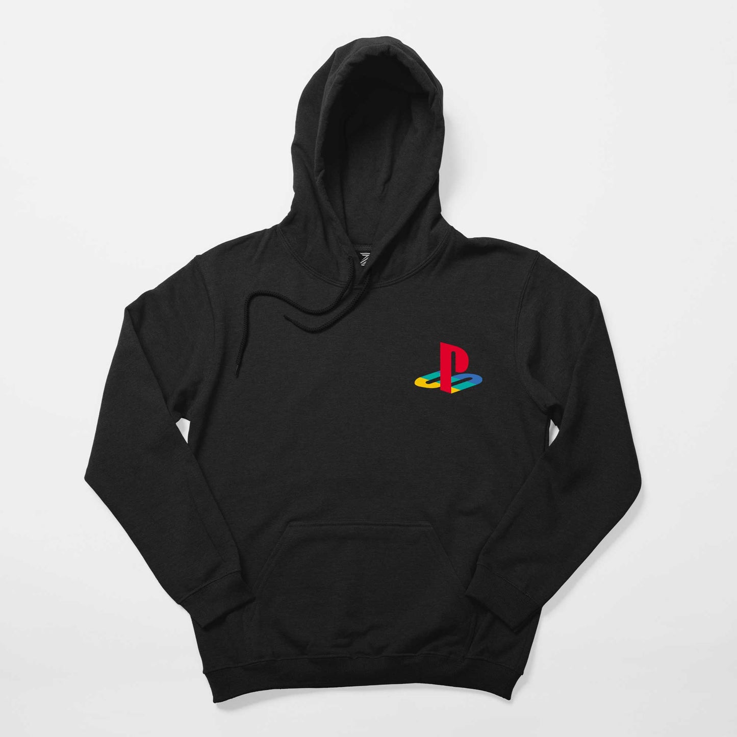 Playstation Logo Color Siyah Kapşonlu Sweatshirt Hoodie