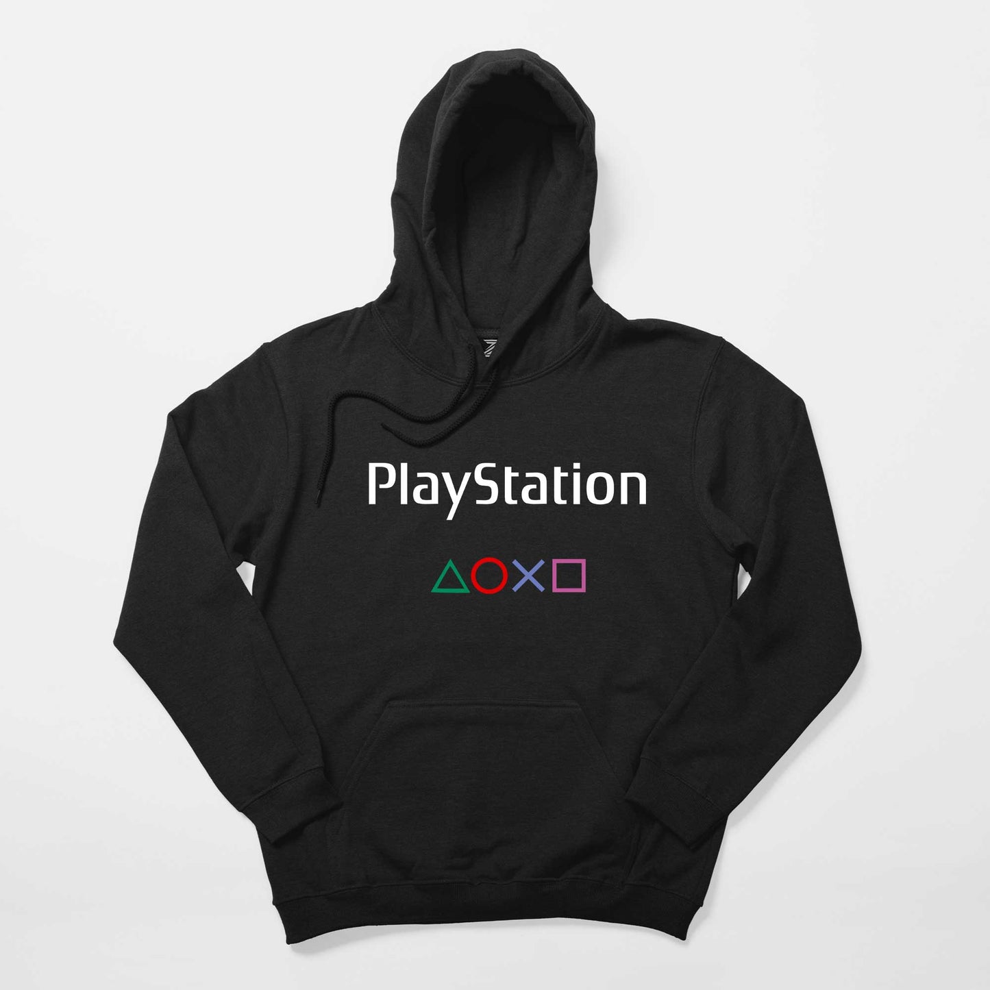 Playstation Text Consol Siyah Kapşonlu Sweatshirt Hoodie