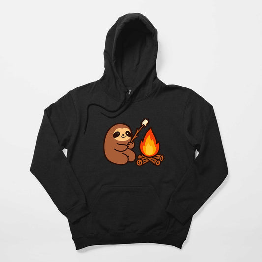 Camp Cute Siyah Kapşonlu Sweatshirt Hoodie