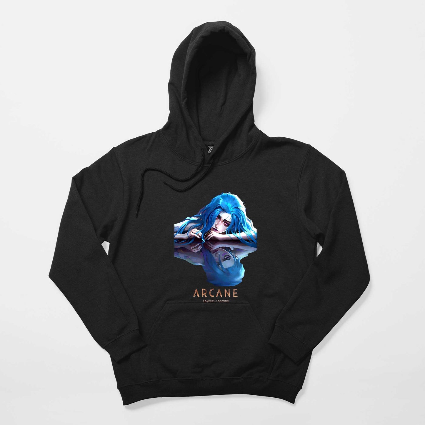 Arcane Jinx Siyah Kapşonlu Sweatshirt Hoodie