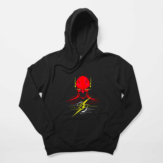 Flash Siyah Kapşonlu Sweatshirt Hoodie