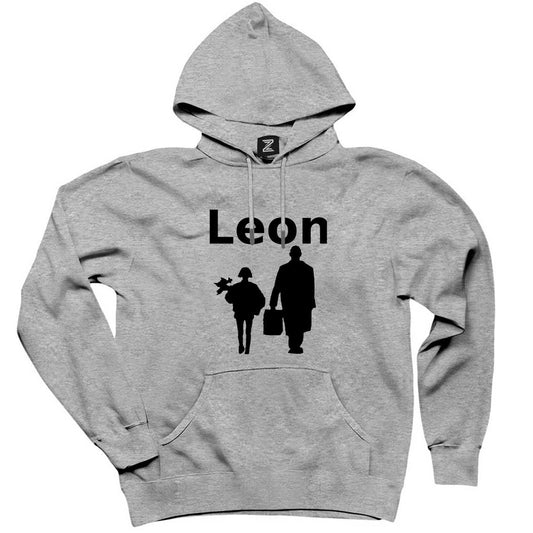 Leon The Professional Gri Kapşonlu Sweatshirt Hoodie