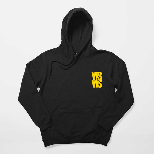 Vis A Vis Logo Siyah Kapşonlu Sweatshirt Hoodie