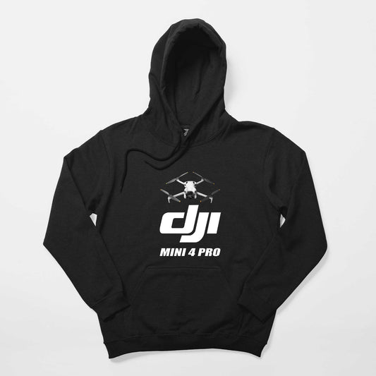 Dji Mini 4 Pro Siyah Kapşonlu Sweatshirt Hoodie