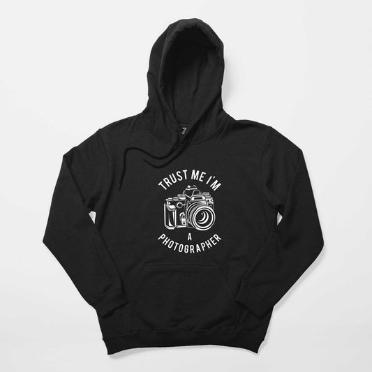 Photographer Siyah Kapşonlu Sweatshirt Hoodie