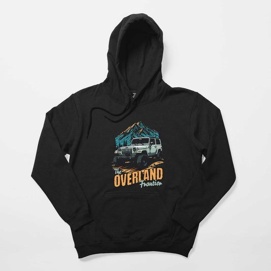 Overland Siyah Kapşonlu Sweatshirt Hoodie