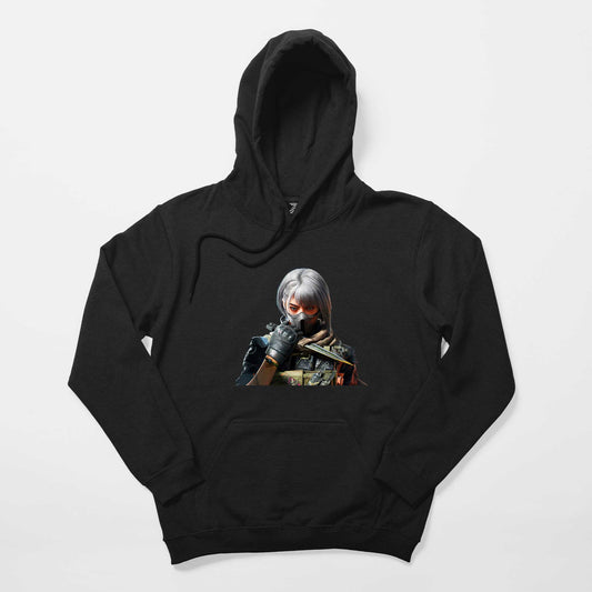 Delta Force Hawkops Ackclaw Siyah Kapşonlu Sweatshirt Hoodie