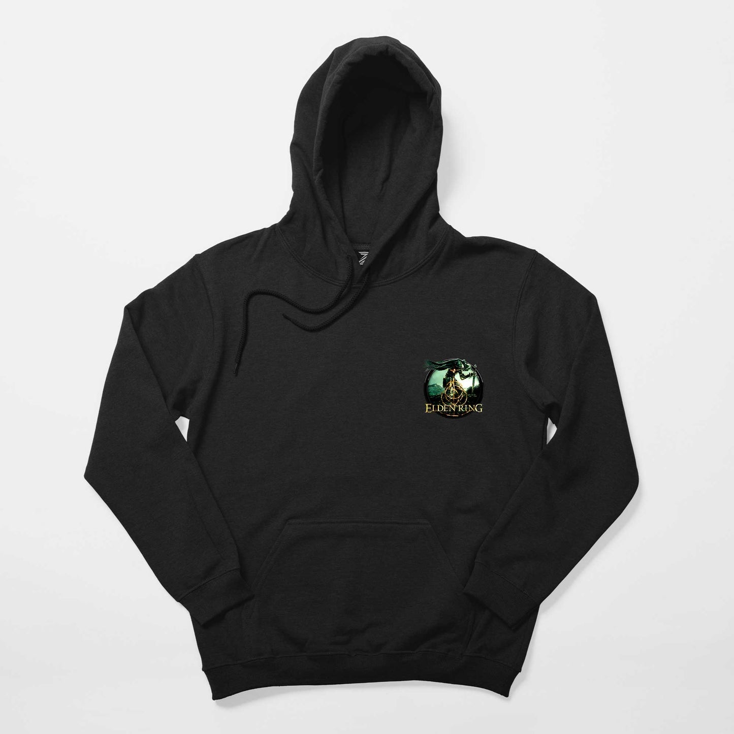 Elden Ring Text Icon Siyah Kapşonlu Sweatshirt Hoodie