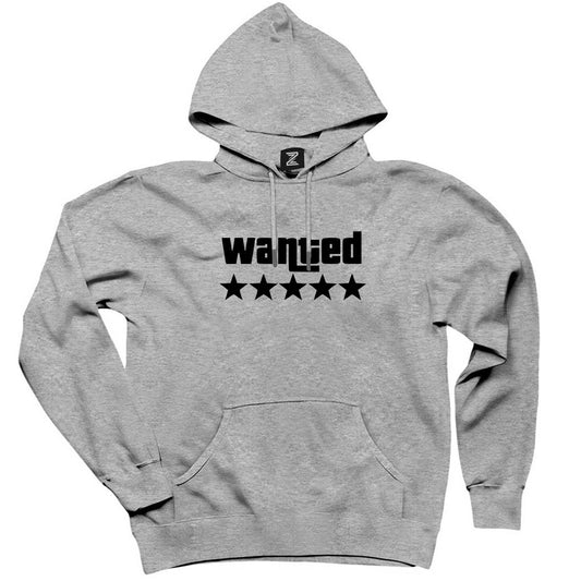 Wanted Gri Kapşonlu Sweatshirt Hoodie