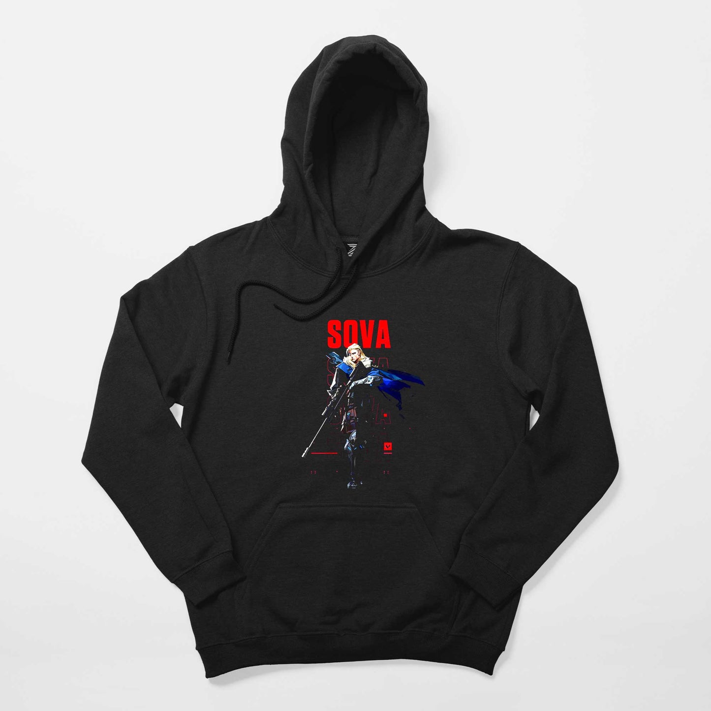 Valorant Sova Siyah Kapşonlu Sweatshirt Hoodie