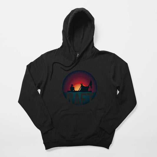 Raft Icon Siyah Kapşonlu Sweatshirt Hoodie
