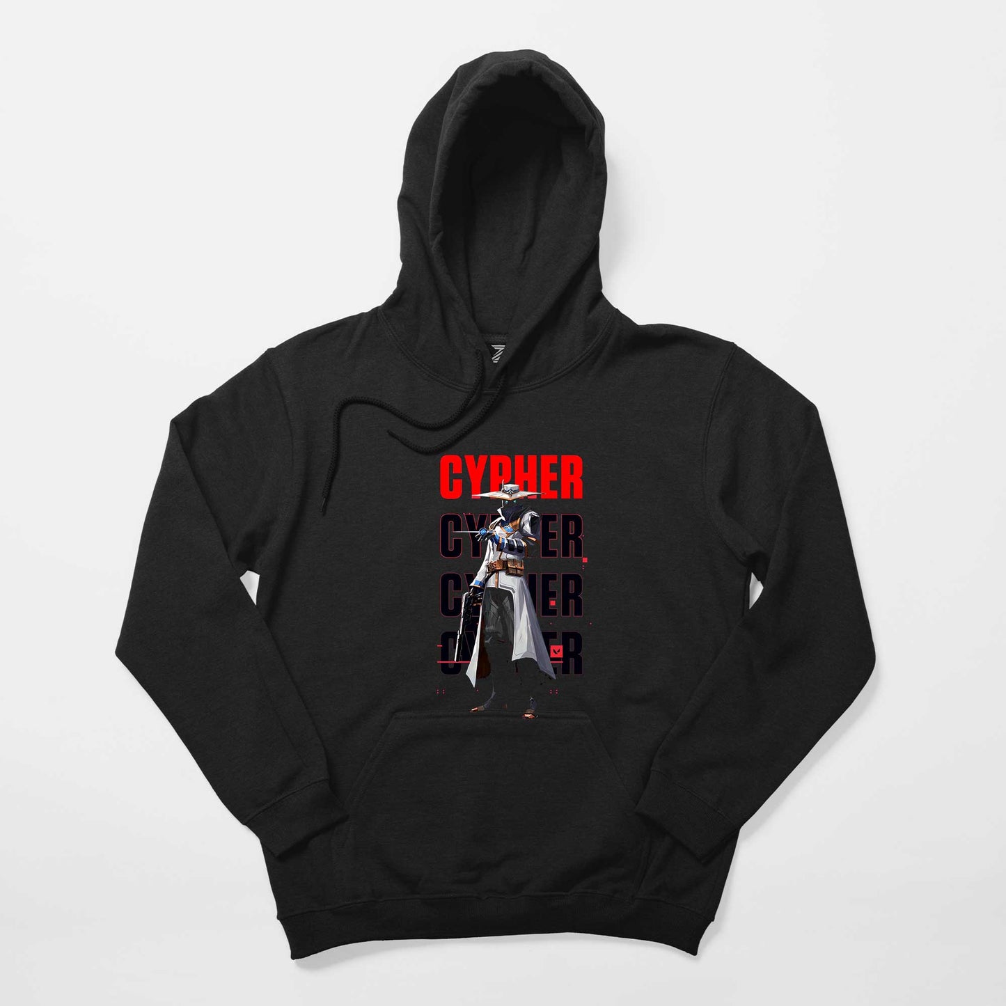 Valorant Cypher Siyah Kapşonlu Sweatshirt Hoodie