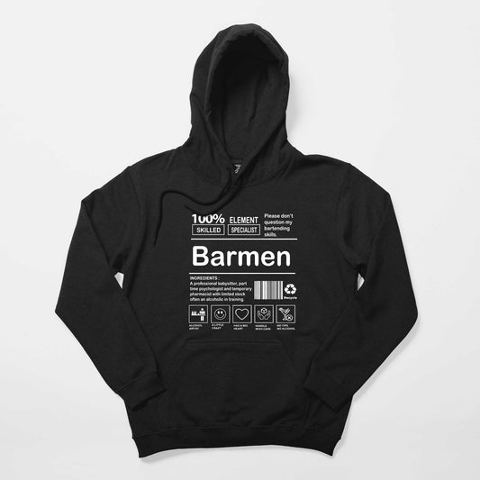 Barmen Siyah Kapşonlu Sweatshirt Hoodie