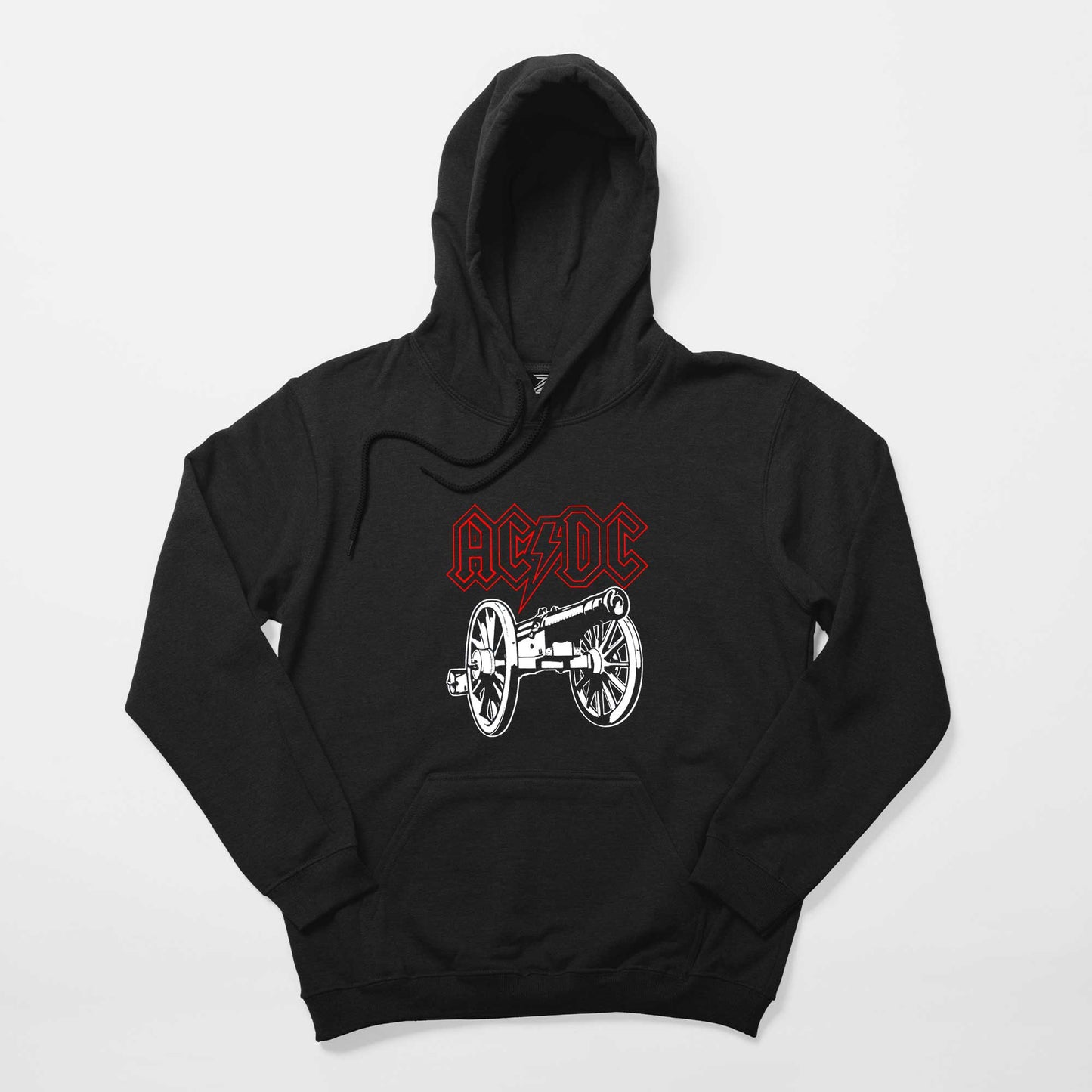 Ac Dc About Rock Cannon Siyah Kapşonlu Sweatshirt Hoodie
