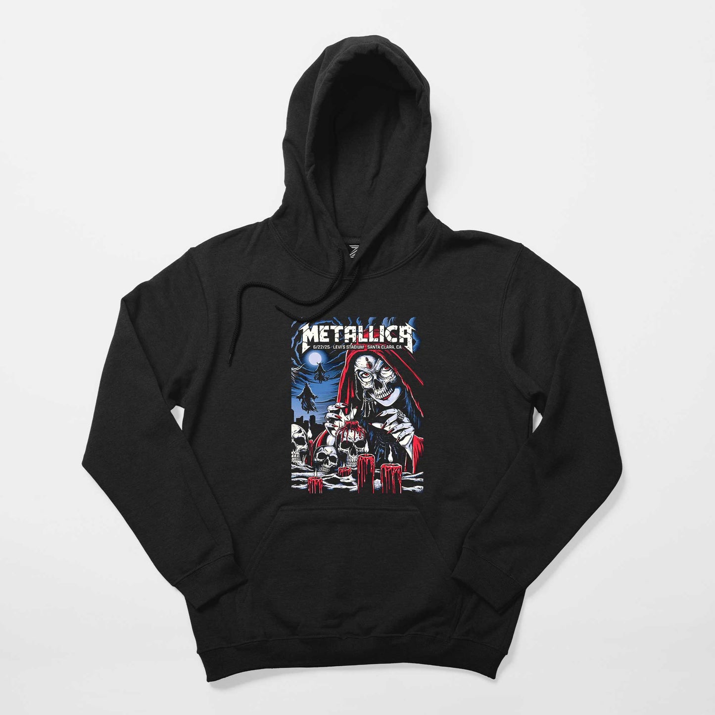 Metallica 2025 Tour Siyah Kapşonlu Sweatshirt Hoodie