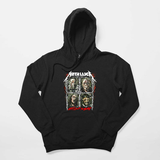 Metallica Spitout The Bone Siyah Kapşonlu Sweatshirt Hoodie