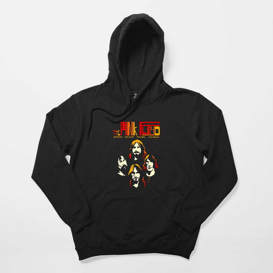 Pink Floyd Grup Silüet Siyah Kapşonlu Sweatshirt Hoodie
