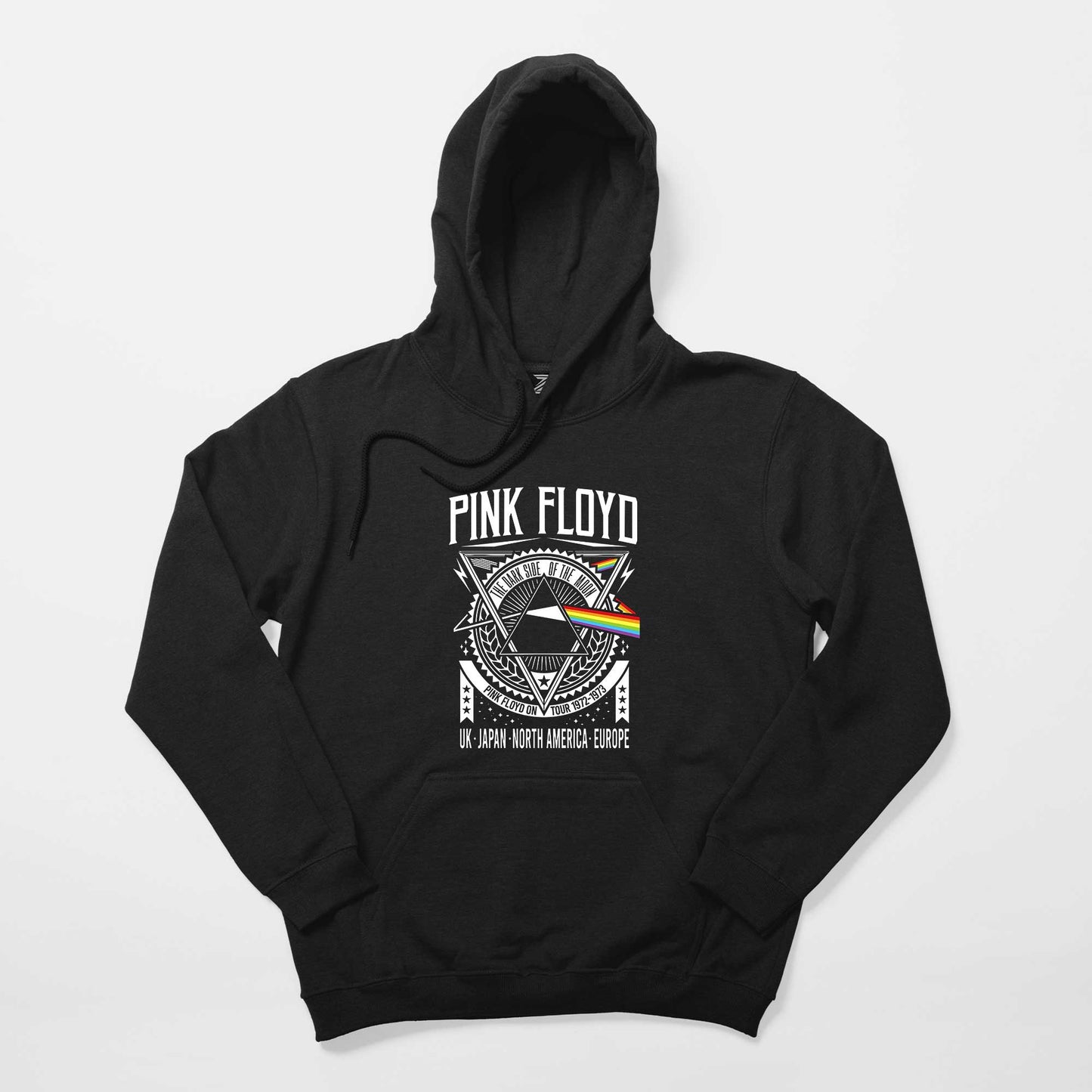Pink Floyd Tour 1972 1973 Siyah Kapşonlu Sweatshirt Hoodie