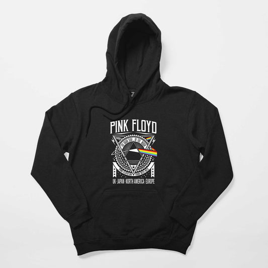 Pink Floyd Tour 1972 1973 Siyah Kapşonlu Sweatshirt Hoodie