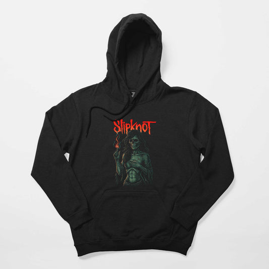 Slipknot Female Skeleton Hot Siyah Kapşonlu Sweatshirt Hoodie