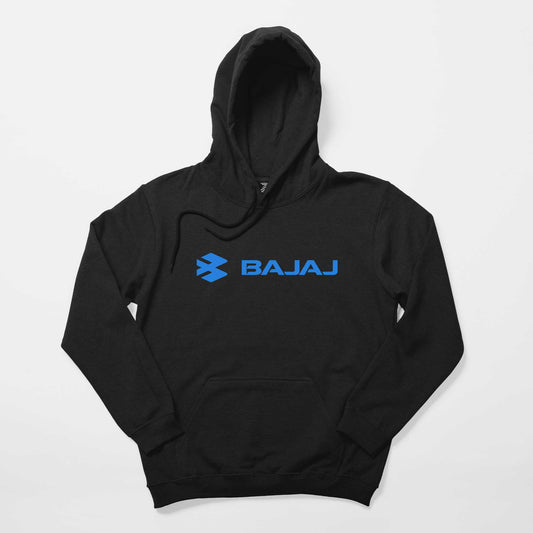 Bajaj Logo 2 Siyah Kapşonlu Sweatshirt Hoodie