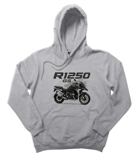 Bmw R1250 GS Gri Kapşonlu Sweatshirt Hoodie