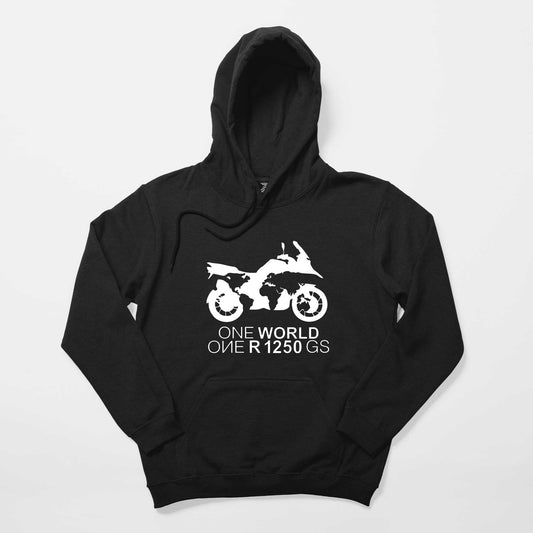 ONE World 1250GS White Siyah Kapşonlu Sweatshirt Hoodie