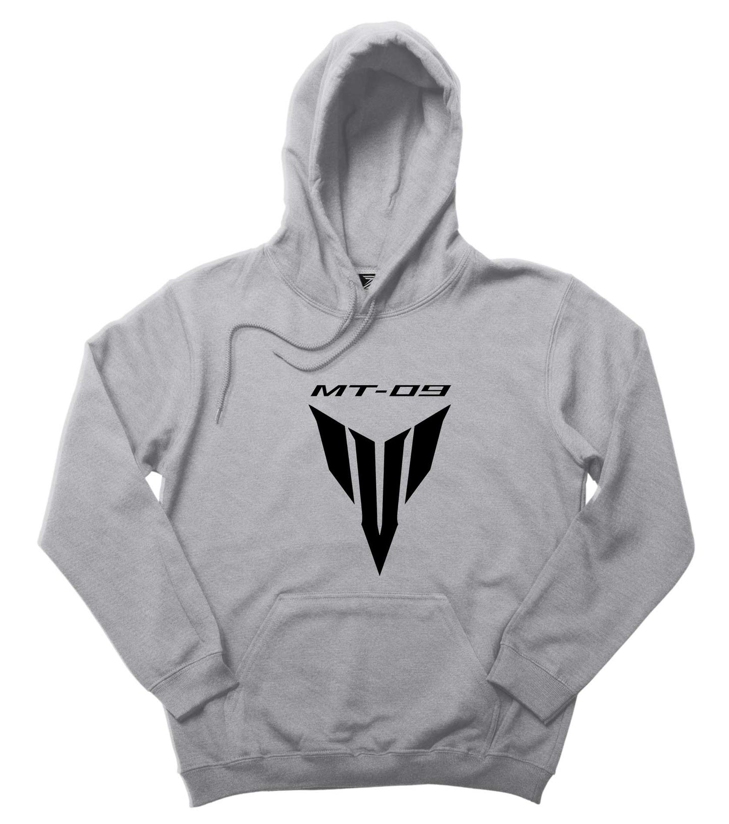 Yamaha MT 09 Logo Gri Kapşonlu Sweatshirt Hoodie