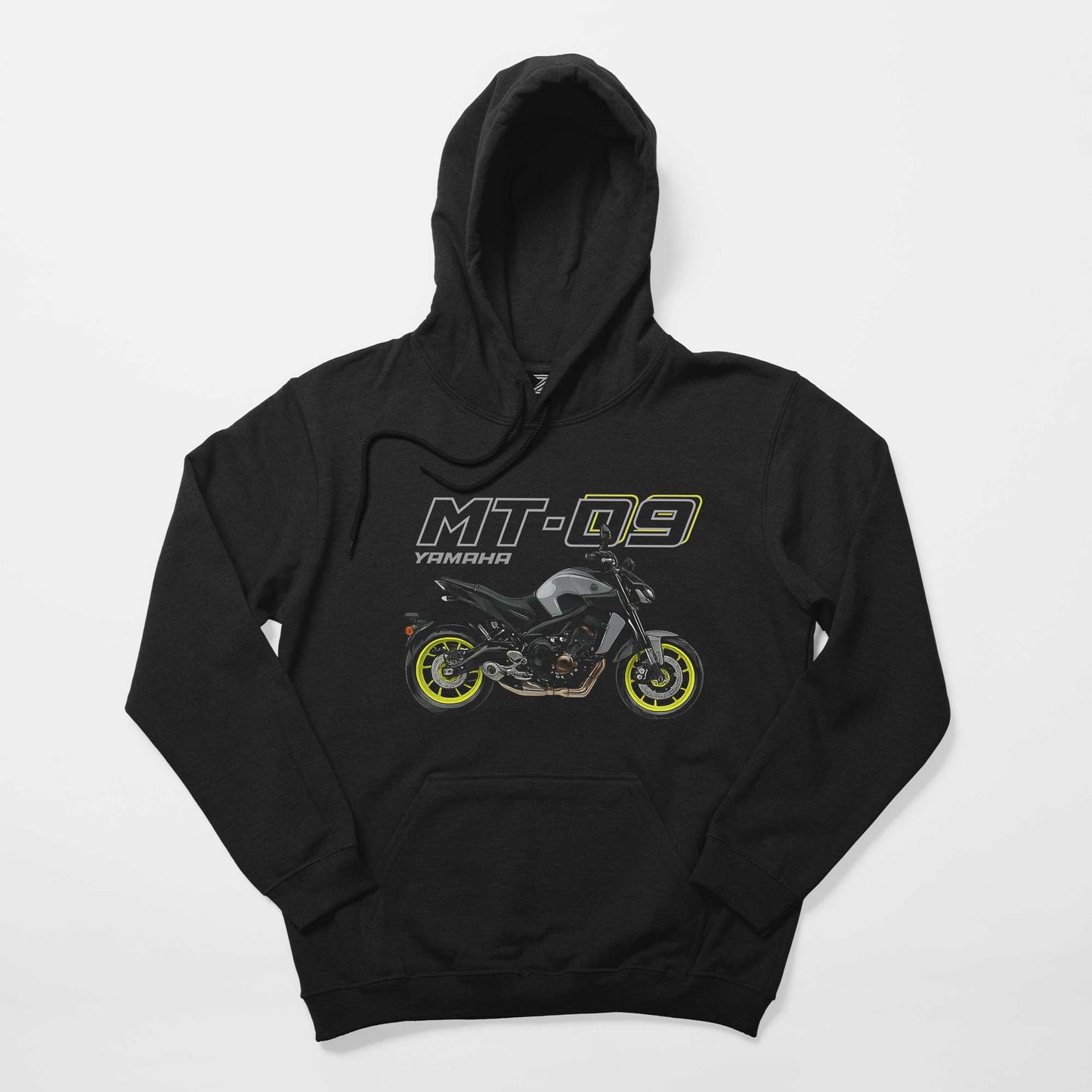 Yamaha MT 09 Siyah Kapşonlu Sweatshirt Hoodie