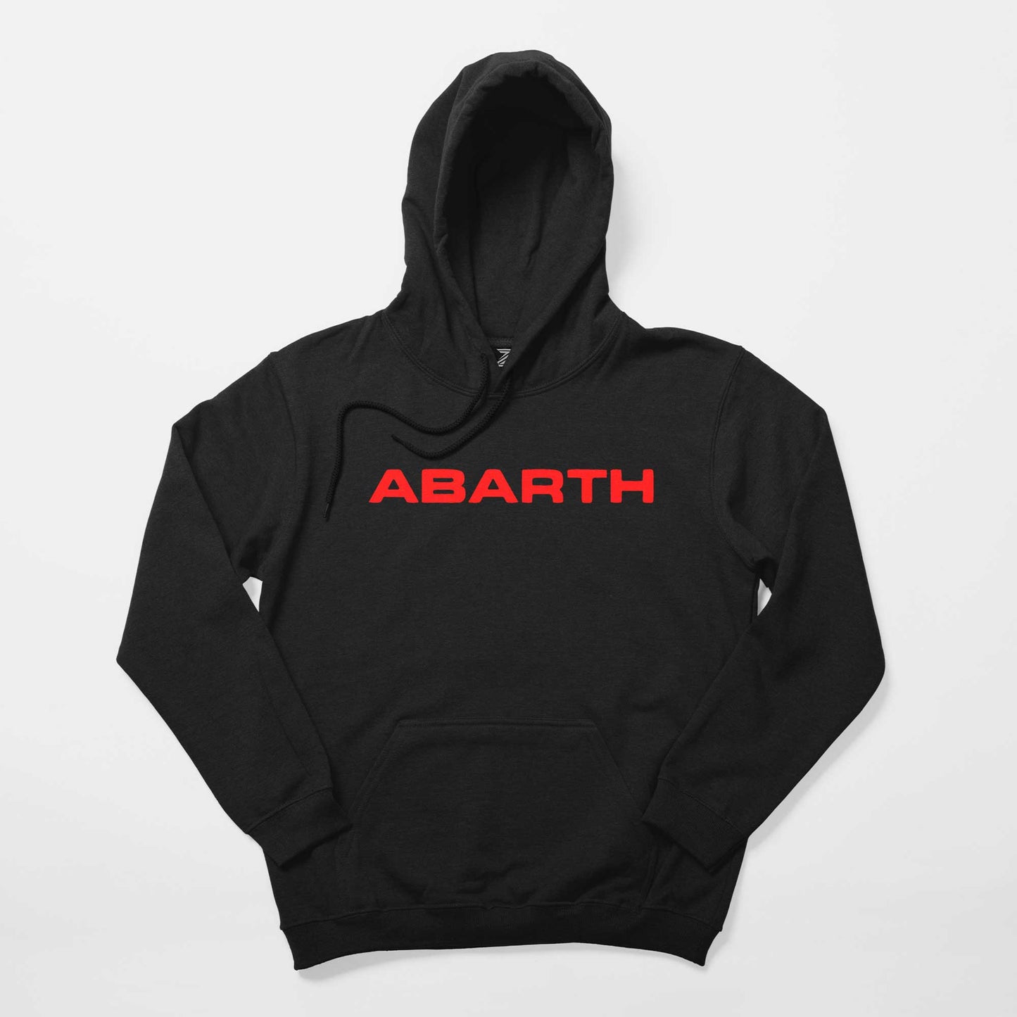 Abarth Text Line Siyah Kapşonlu Sweatshirt Hoodie
