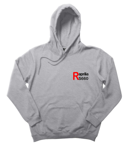 Aprilia Rs660 Text Logo Gri Kapşonlu Sweatshirt Hoodie