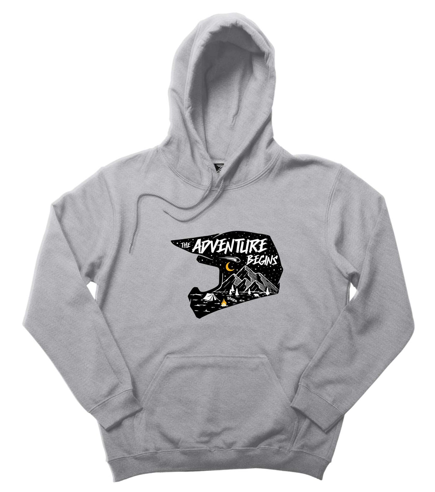 The Adv Entura Begins Gri Kapşonlu Sweatshirt Hoodie