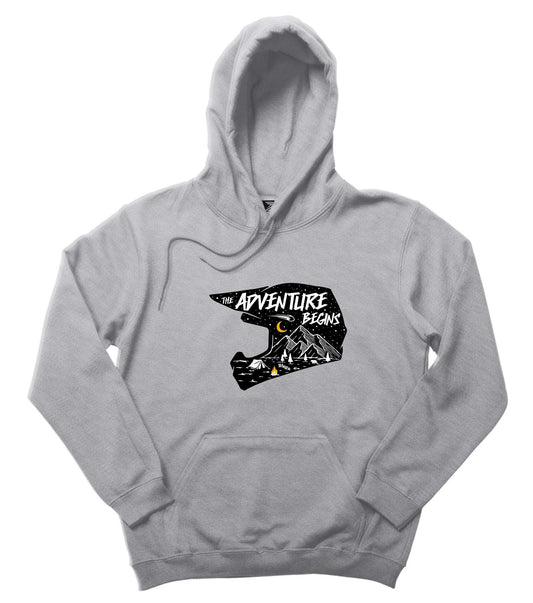 The Adv Entura Begins Gri Kapşonlu Sweatshirt Hoodie