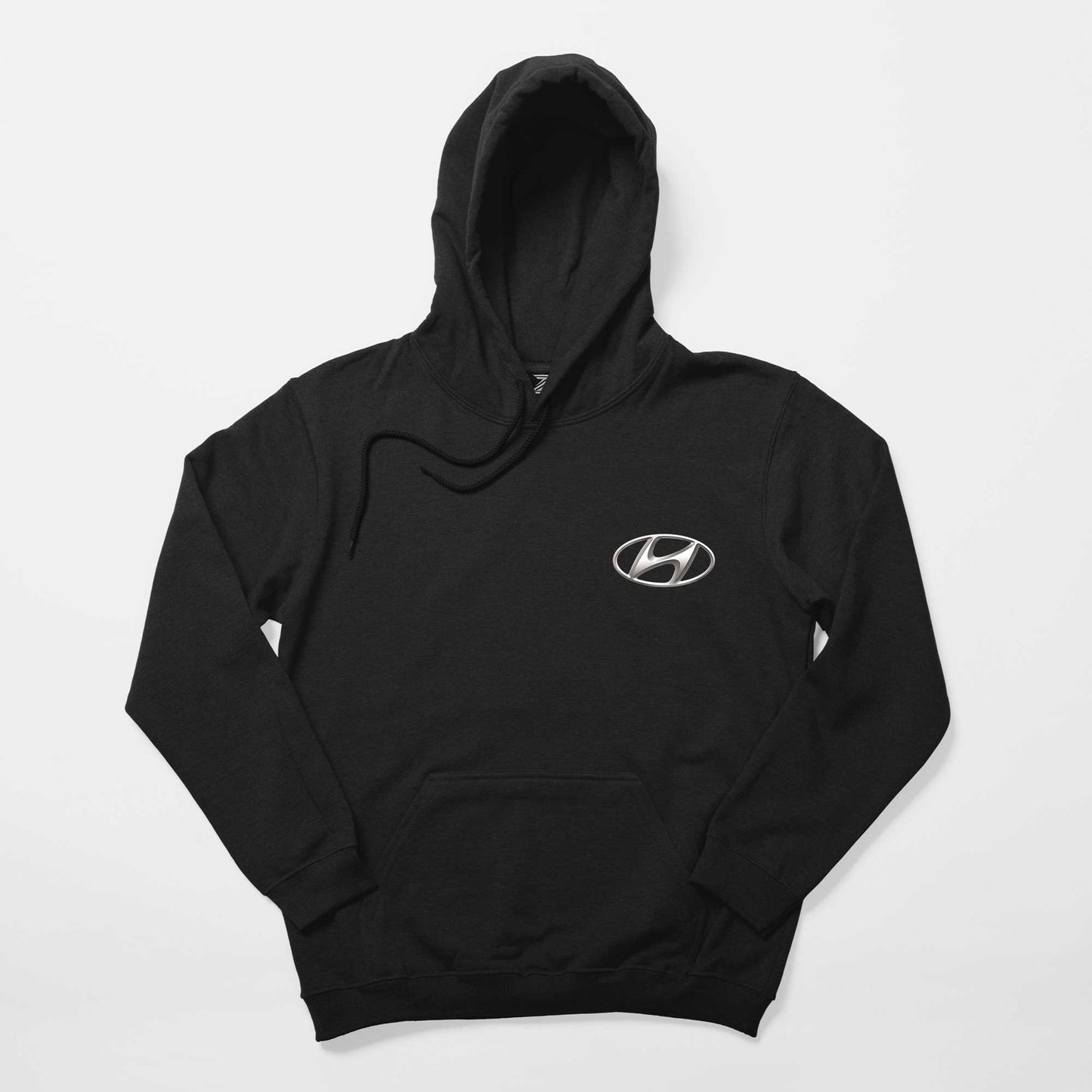 Hyundai Logo Siyah Kapşonlu Sweatshirt Hoodie