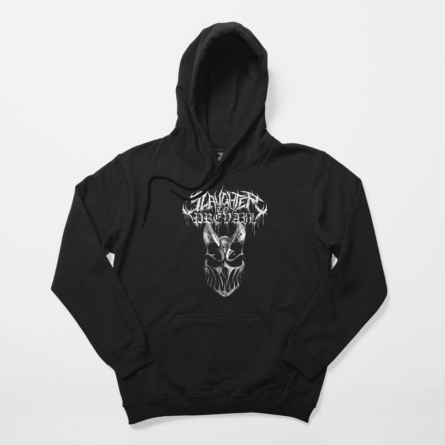 Slaughter To Prevail Silvermask Text Siyah Kapşonlu Sweatshirt Hoodie
