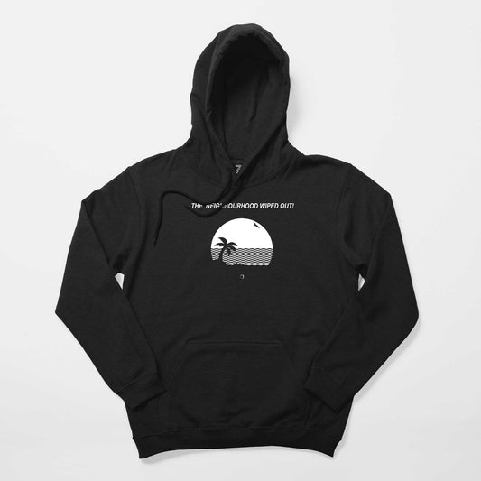 The Neighbourhood Wiped Out Siyah Kapşonlu Sweatshirt Hoodie