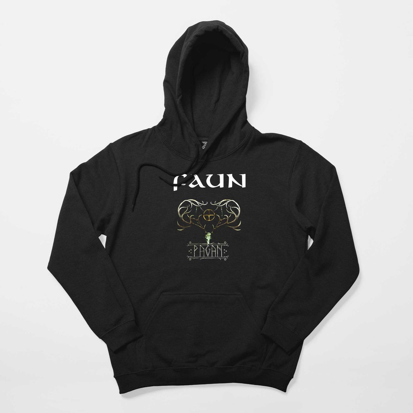 Faun Pagan Siyah Kapşonlu Sweatshirt Hoodie
