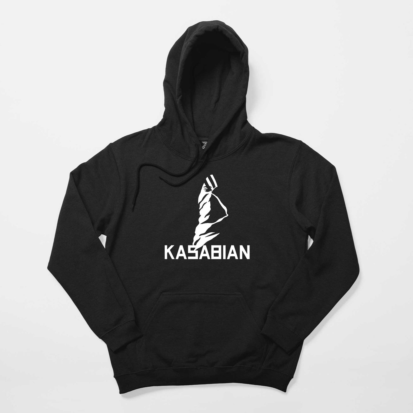 Kasabian Silüet Siyah Kapşonlu Sweatshirt Hoodie