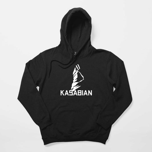 Kasabian Silüet Siyah Kapşonlu Sweatshirt Hoodie