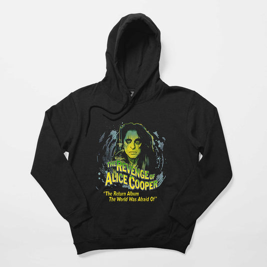 Alice Cooper The Revenge of Face Siyah Kapşonlu Sweatshirt Hoodie